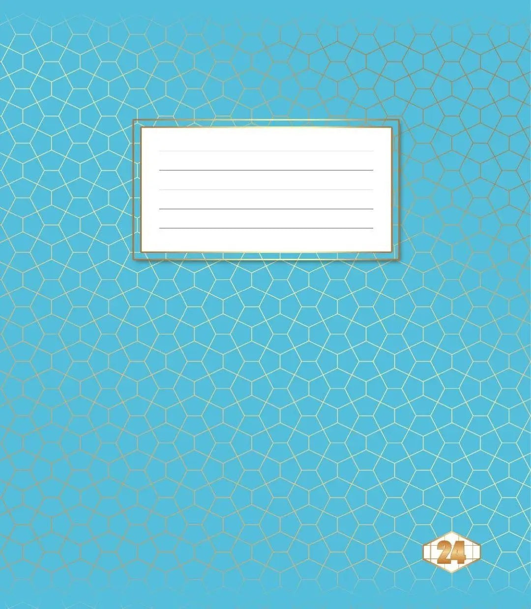 Tetrada Patterned Ruled Notebook, 24 Sheets