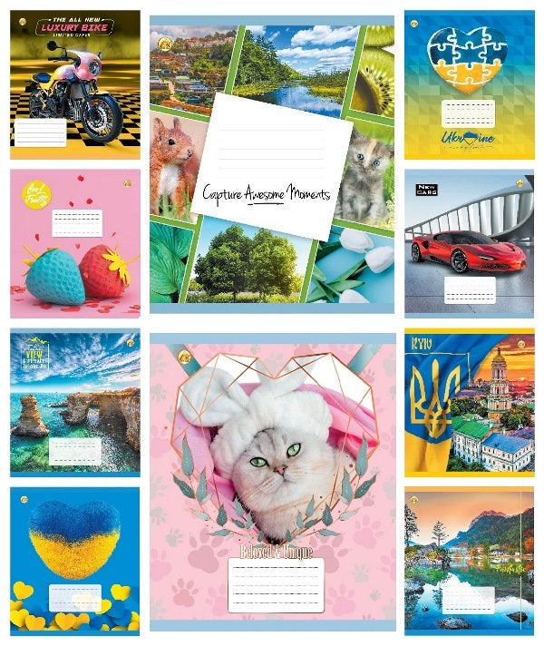 Tetrada Ruled Notebook, 24 Sheets, Assorted - Image 2