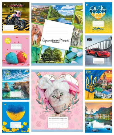 Tetrada Ruled Notebook, 24 Sheets, Assorted - Image 2
