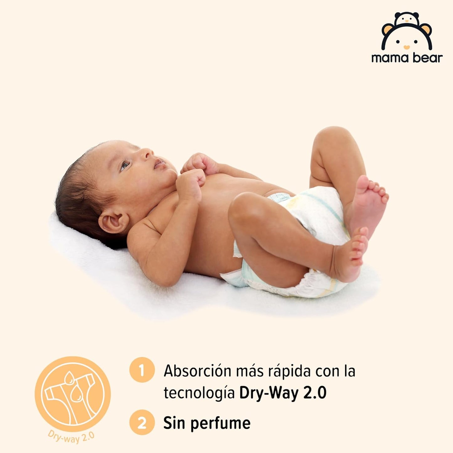 Mama Bear Size 3 Baby Diapers, 4-9 kg, 86 pcs - Image 4