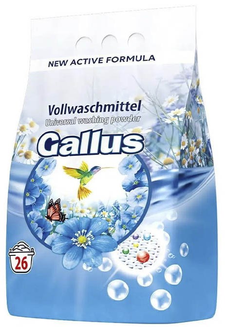 Gallus Universal Laundry Detergent Powder, 26 Loads, 1.7 kg