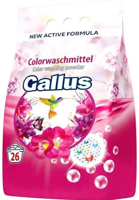 Gallus Color Laundry Detergent Powder, 26 Loads, 1.7 kg