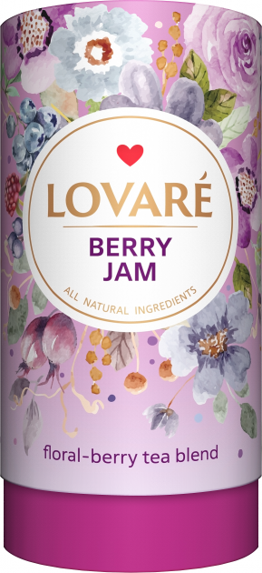 Lovare Berry Jam Flower & Berry Tea Blend in Tube, 80 g