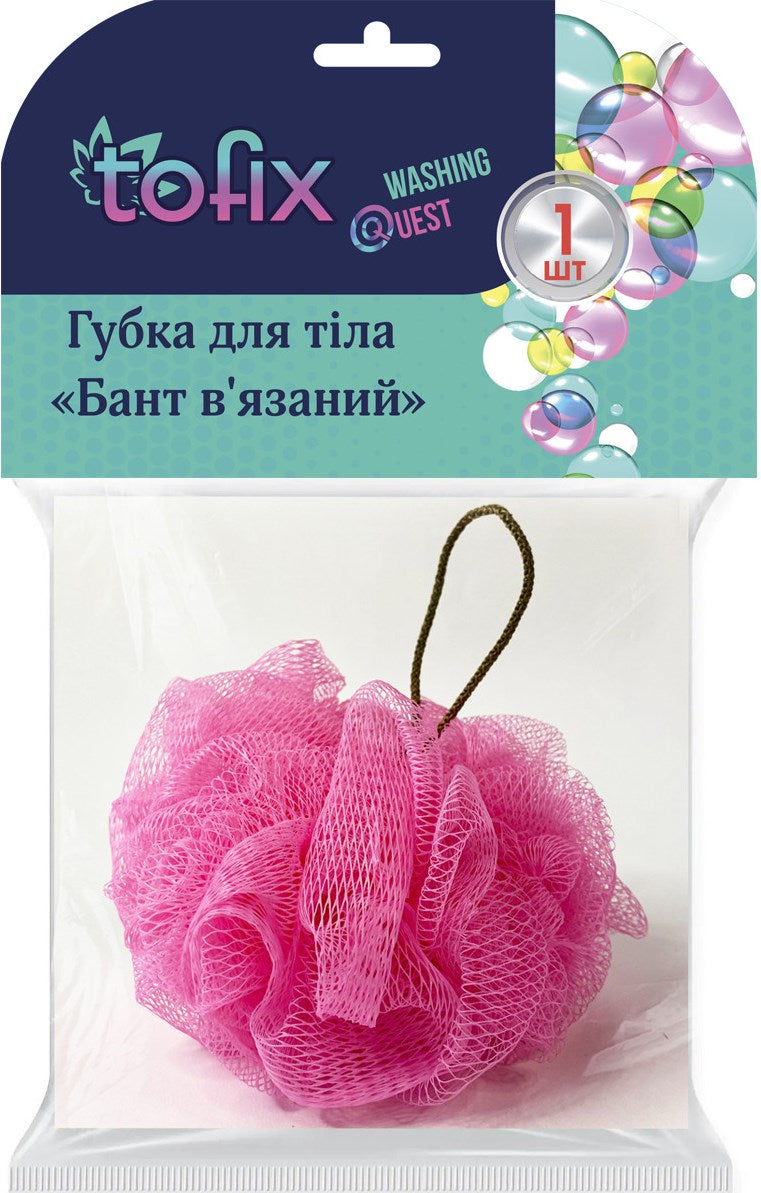 Tofix Knitted Bow Shower Sponge