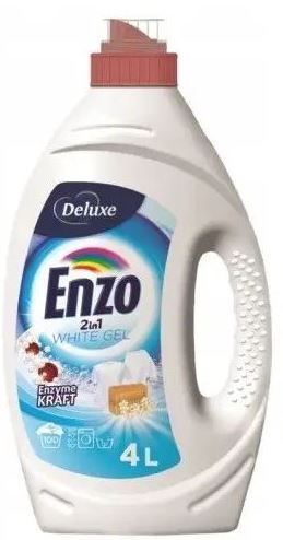 Deluxe Enzo 2-in-1 White Liquid Laundry Detergent, 100 Loads, 4 L
