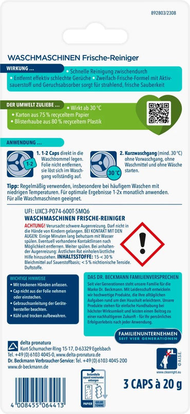 Dr. Beckmann Washing Machine Cleaner Tablets, 3 x 20 g - Image 2