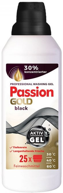 Passion Gold Black Liquid Laundry Detergent, 25 Loads, 1 L