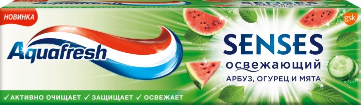 Aquafresh Senses Refreshing Watermelon Toothpaste, 75 mL