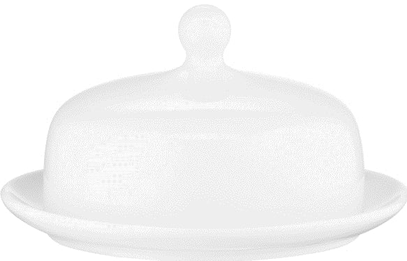 Ardesto Imola AR3539I Porcelain Butter Dish, 15 x 9 cm
