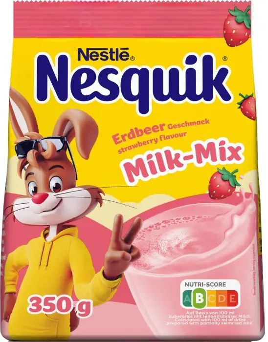 Nesquik Strawberry Milk Drink Mix Pouch, 350 g