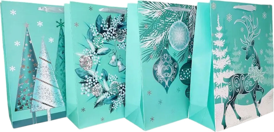 291694 Menthol New Year Gift Bag, 26 x 32 x 10 cm