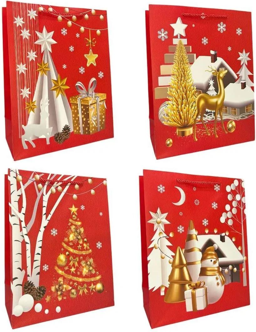 SD-002 New Year Gift Bag, 33 x 25.5 x 12.5 cm