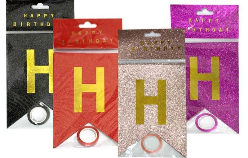 10261 Happy Birthday Flag Party Banner