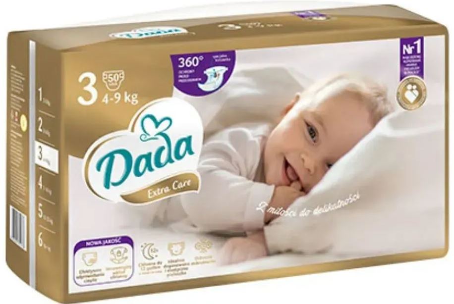 Dada Extra Care 3 Midi Baby Diapers, 50 pcs, 4-9 kg