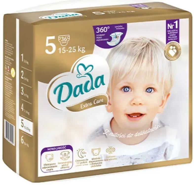 Dada Extra Care 5 Junior Baby Diapers, 36 pcs, 15-25 kg