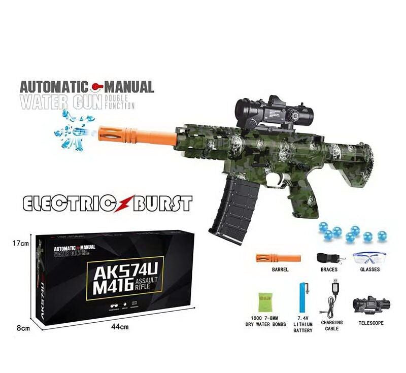 G 370-2 C Water-Bead Blaster with Silencer, Scope, Goggles, 7.4 V Battery & USB Cable
