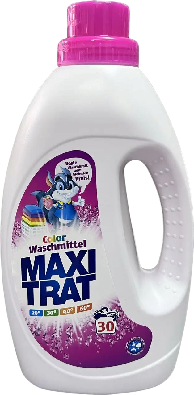 Maxi Trat Color Liquid Laundry Detergent, 30 Loads, 1.5 L