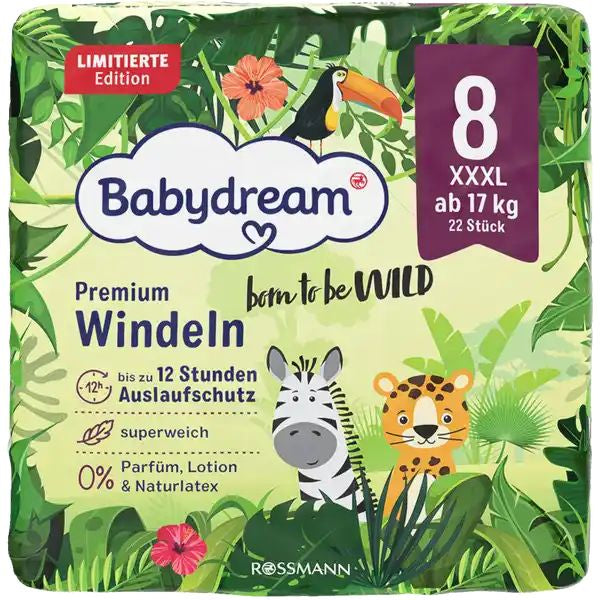 Babydream Premium Size 8 Baby Diapers, 17+ kg, 22 pcs