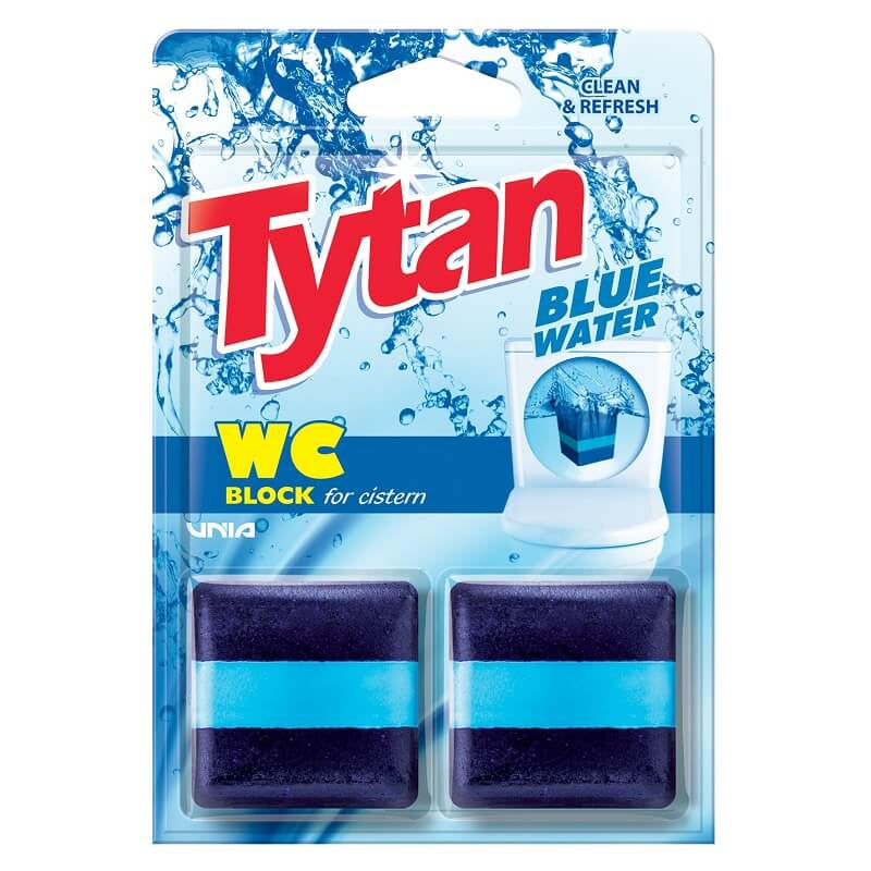 Toilet Block Toilet Cistern Tablet Tytan 2 pcs×50 g Toilet Bowl Freshener