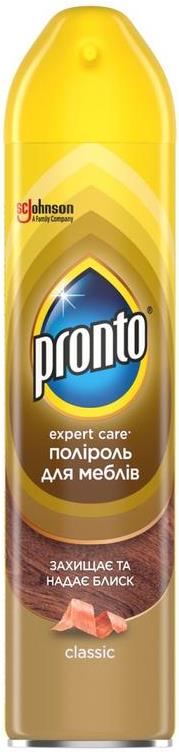 Pronto Classic Shine Furniture Polish Aerosol, 250 mL