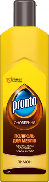 Pronto Cream Lemon Furniture Polish, 300 mL