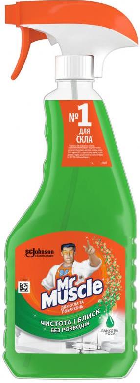 Mr. Muscle Morning Dew Glass Cleaner Spray, 500 mL