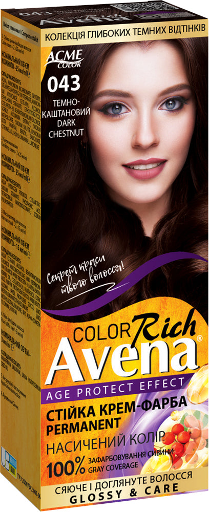 Acme Color Avena 043 Dark Chestnut Hair Color