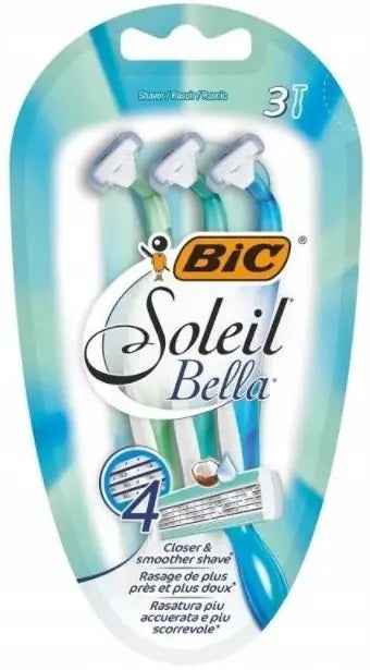 BIC Soleil Bella 4-Blade Razors, 3 pcs