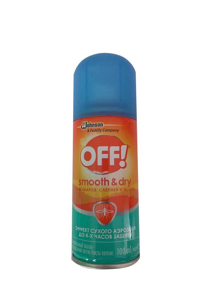 Off Smooth & Dry Mosquito Repellent Dry Aerosol, 100 mL