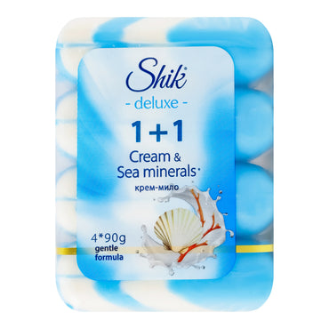 Shik Deluxe 1+1 Sea Minerals Cream Bar Soap, 4 x 90 g - Image 2