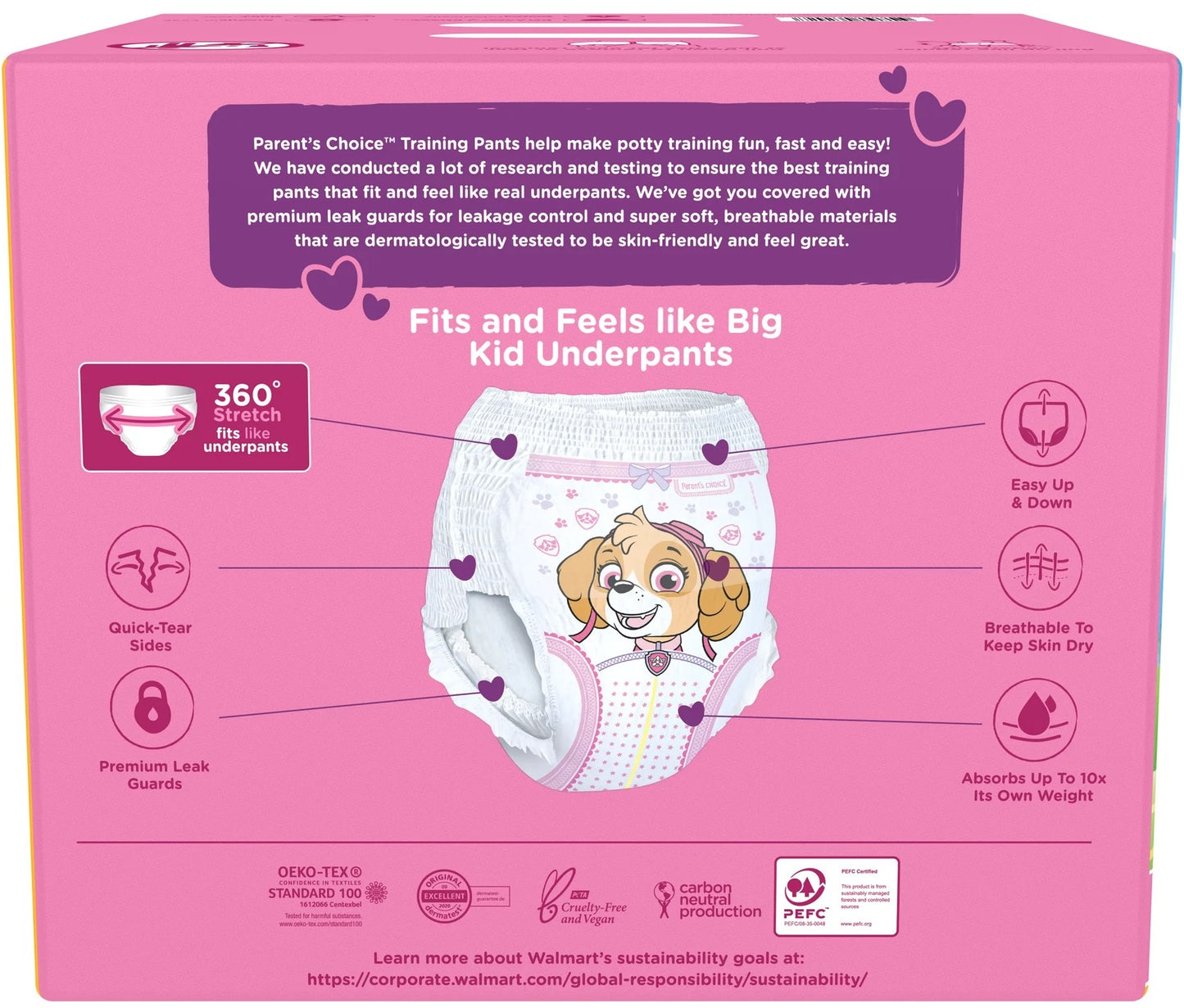 Parents choice Paw Patrol 6 Baby Pull-Up Diaper Pants, 70 pcs, 18+ kg - Image 2