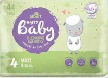 Albert Happy Baby 4 Baby Pull-Up Diaper Pants, 44 pcs, 8-15 kg