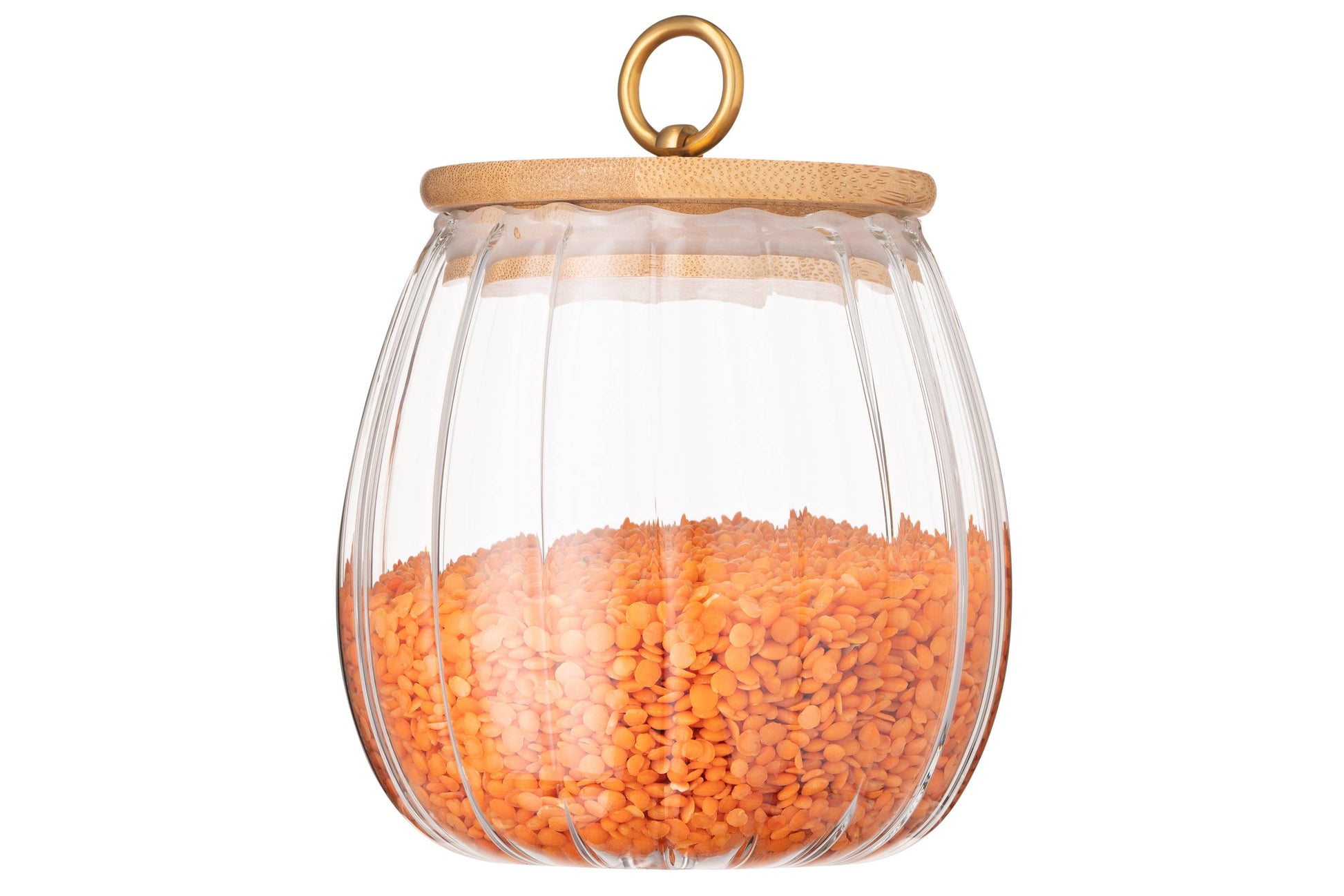 Ardesto Fresh Vintage AR1375BV Glass Storage Jar with Bamboo Lid, 750 mL - Image 2