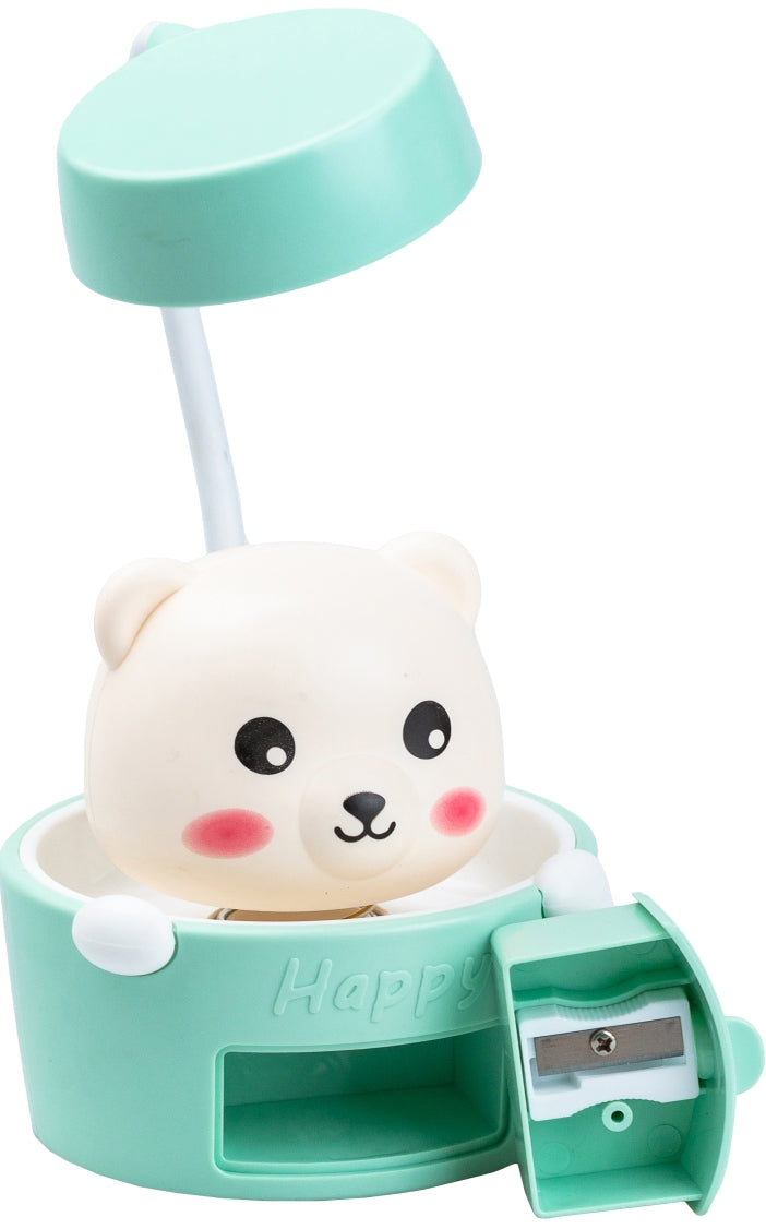 Gute Pets HP12268TU Turquoise Kids' Desk Lamp with Pencil Sharpener