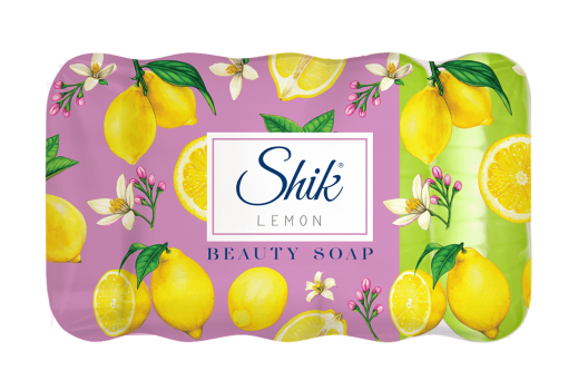 Shik Lemon Two-Tone Bar Soap, 5 x 70 g