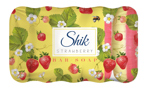 Shik Strawberry Two-Tone Bar Soap, 5 x 70 g