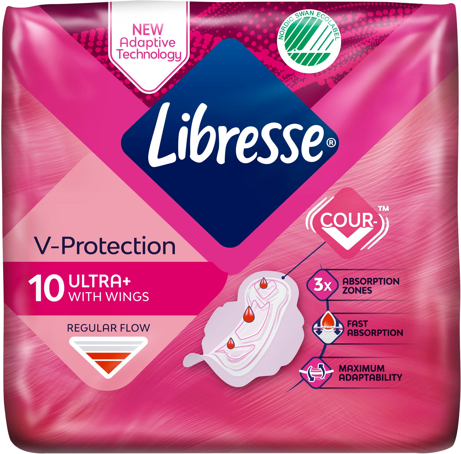 Libresse Ultra Normal Soft Sanitary Pads, 10 pcs