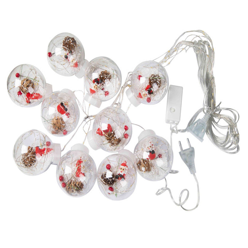 ZB-006 G USB Filled Ball LED Curtain Lights, Gold Light, 10 pcs - Image 4
