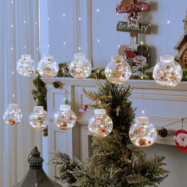 ZB-006 W USB Filled Ball LED Curtain Lights, White Light, 10 pcs - Image 2