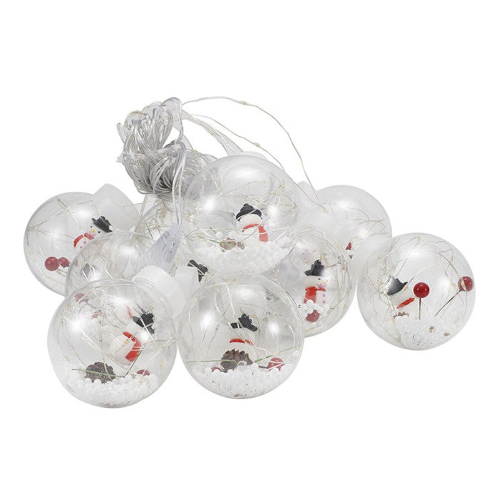 ZB-006 W USB Filled Ball LED Curtain Lights, White Light, 10 pcs - Image 3