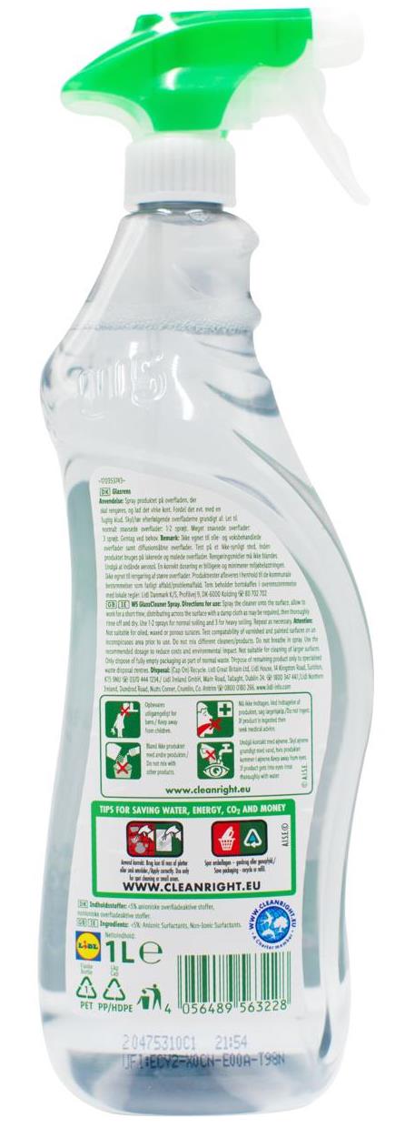 W5 Nature Glass & Mirror Cleaner Spray, 1 L - Image 2