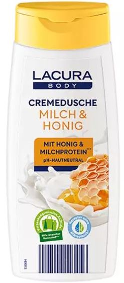 Lacura Milk & Honey Shower Gel, 300 mL