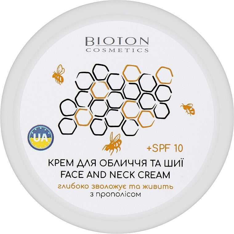 Bioton Cosmetics Face & Neck Cream with Propolis Extract, 100 mL