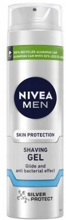 Nivea Men Silver Protect Skin Protection Shaving Gel, 200 mL