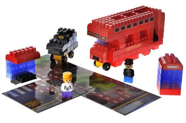 Blocks&Steps QB300-203 City Routes Building Set, 129 Pieces - Image 2