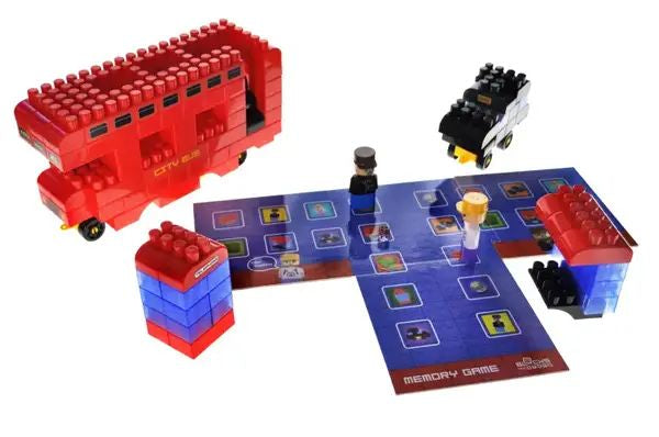Blocks&Steps QB300-203 City Routes Building Set, 129 Pieces - Image 3
