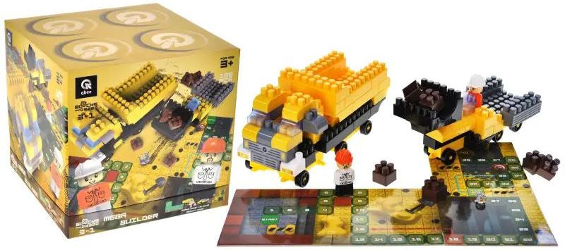 Blocks&Steps QB300-204 3-in-1 Mega Builder Building Set, 125 Pieces