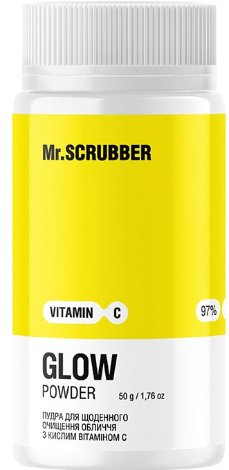 Mr. Scrubber Daily Face Cleansing Powder with Acidic Vitamin C, 50 g