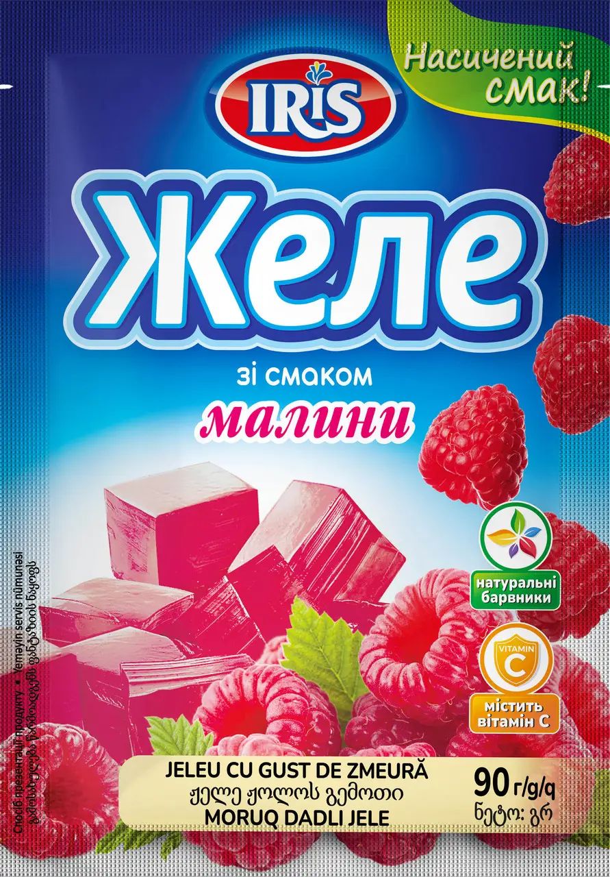 IRIS Raspberry-Flavored Jelly, 90 g