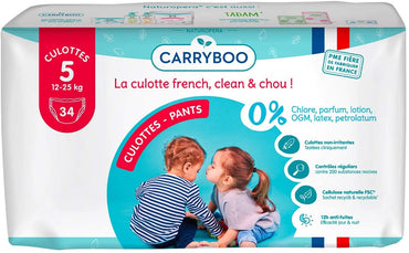 Carryboo Size 5 Eco Baby Pull-Up Diaper Pants, 34 pcs, 12-25 kg - Image 2